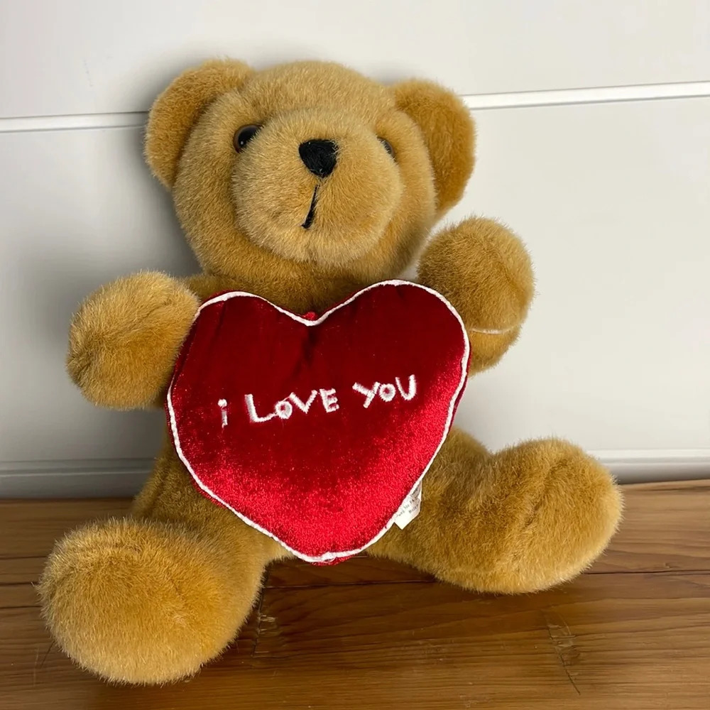 Build-A-Bear Stuffed Animal‎ with I Love You Heart pillow Teddy Plush Toy